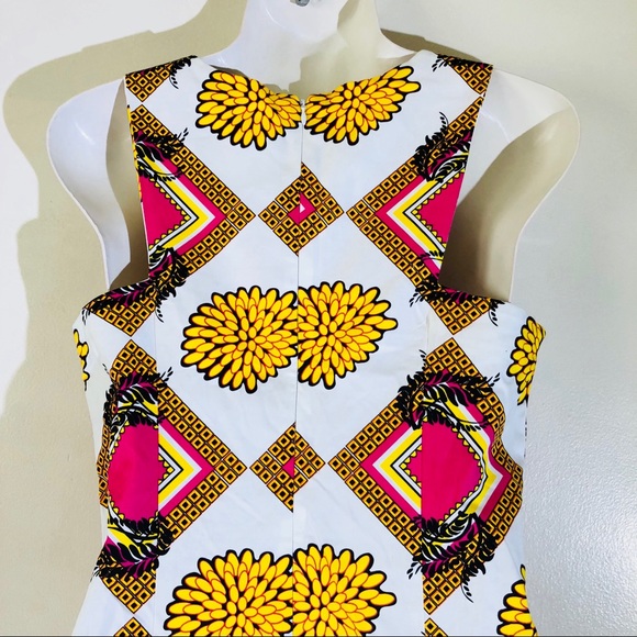 Boutique-Tracy Negoshian geo/floral print dress - Picture 7 of 8